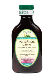 Репейное масло с Хвощом и Керамидами Oleos 100мл