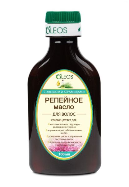 Репейное масло с Хвощом и Керамидами Oleos 100мл фотография